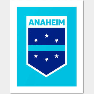 Anaheim City Flag Emblem Posters and Art